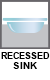 recessed-sink